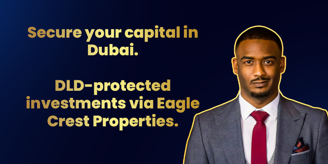 Secure your capital in Dubai. 💸 DLD-protected investments via Eagle Crest Properties. 🏗️📞