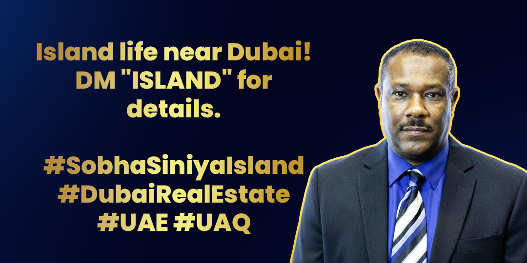 Island life near Dubai! 🏝️✨​DM "ISLAND" for details. 📩​#SobhaSiniyaIsland #DubaiRealEstate #UAE #UAQ