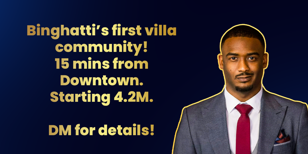 Binghatti’s first villa community! 🏘️ 15 mins from Downtown. Starting 4.2M. DM for details! 🚀