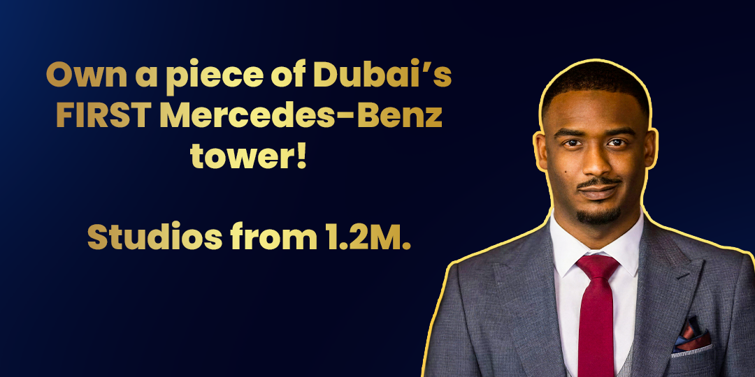 🏎️ Own a piece of Dubai’s FIRST Mercedes-Benz tower! Studios from 1.2M. DM “BENZ” to secure yours!